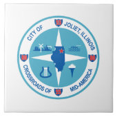 Carreau Drapeau de Joliet (Illinois) (Devant)