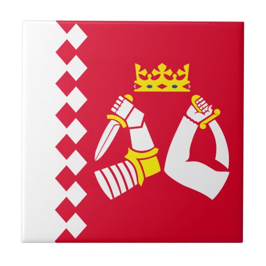 Carreau Drapeau de Karelia Nord (Devant)