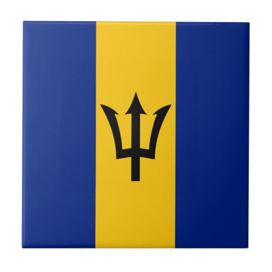 Carreau Drapeau de la Barbade (Devant)