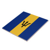 Carreau Drapeau de la Barbade (Bajan) (Côté)