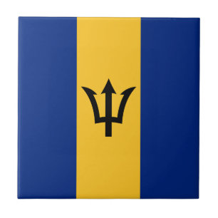 Carreau Drapeau de la Barbade patriotique