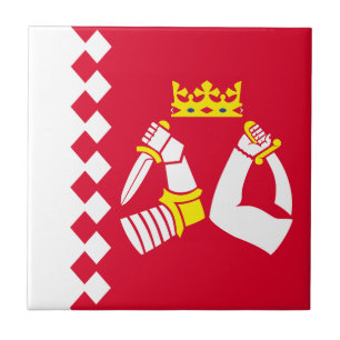 Carreau Drapeau de la Carélie du Nord