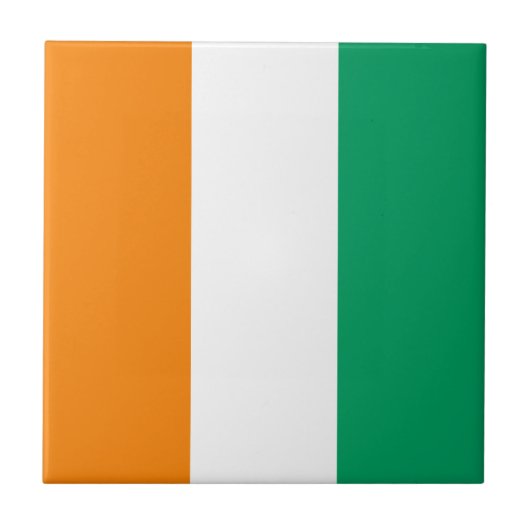 Carreau Drapeau de la Côte d'Ivoire (Devant)