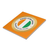 Carreau Drapeau de la Côte d'Ivoire (Côté)