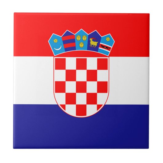 Carreau Drapeau de la Croatie (Devant)