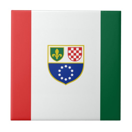 Carreau Drapeau de la Fédération de Bosnie (Devant)