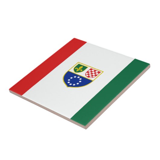 Carreau Drapeau de la Fédération de Bosnie (Côté)