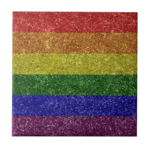 Carreau drapeau de la fierté arc-en-ciel