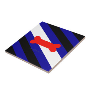 Carreau Drapeau de la fierté de jeu de chiots de SlipperyJ