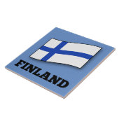 Carreau Drapeau de la Finlande conception personnalisée (Côté)