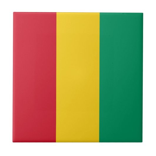 Carreau Drapeau de la Guinée (Devant)