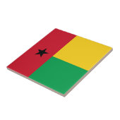 Carreau drapeau de la Guinée-Bissau (Côté)