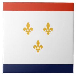 Carreau Drapeau de la Nouvelle-Orléans (Louisiane, États-U