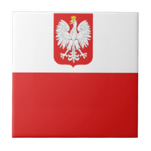 Carreau drapeau de la pologne