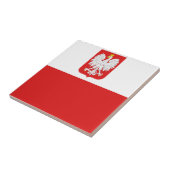 Carreau drapeau de la pologne (Côté)