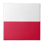 Carreau Drapeau de la Pologne<br><div class="desc">Drapeau de la Pologne - Flaga Rzeczypospolitej Polskiej - Flaga Polski</div>