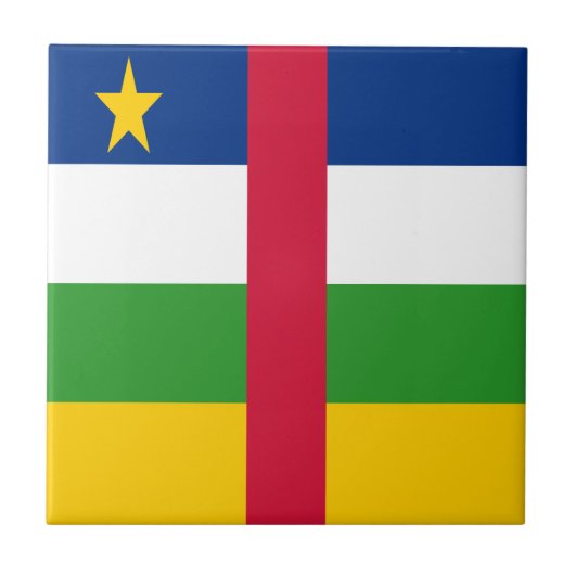 Carreau Drapeau de la République centrafricaine (Devant)
