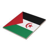 Carreau Drapeau de la République démocratique arabe sahrao (Côté)