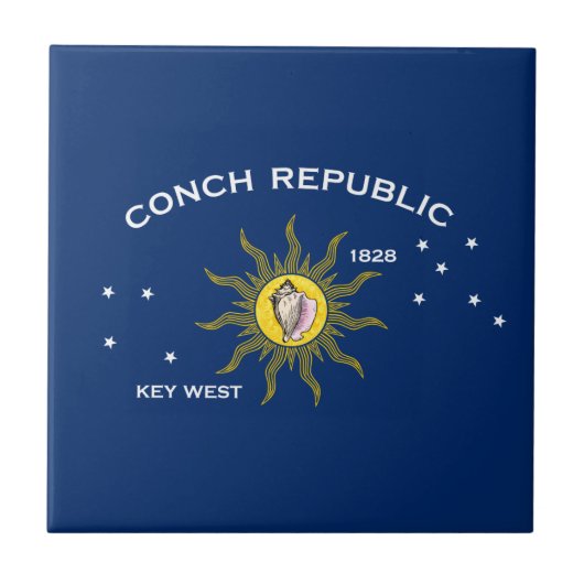 Carreau Drapeau de la République des Conques Key West Flor (Devant)