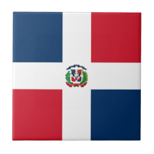 Carreau Drapeau de la République Dominicaine
