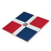Carreau Drapeau de la République dominicaine (Côté)