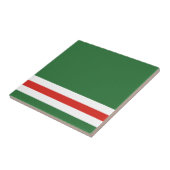 Carreau Drapeau de la République tchétchène d'Ichkeria (Côté)