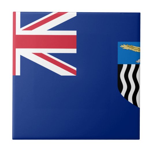 Carreau Drapeau de la Rhodésie du nord (Devant)