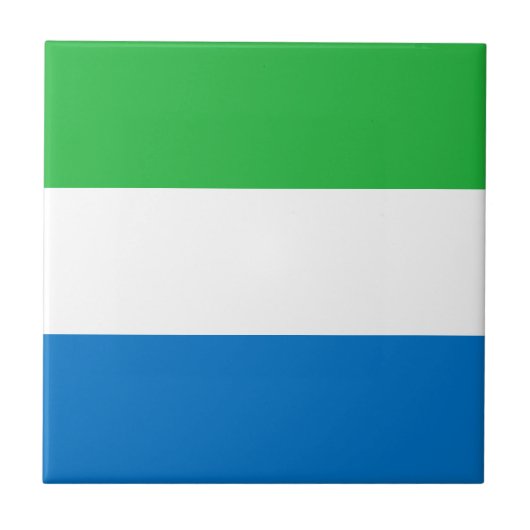 Carreau Drapeau de la Sierra Leone (Devant)