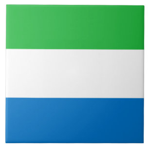 Carreau Drapeau de la Sierra Leone