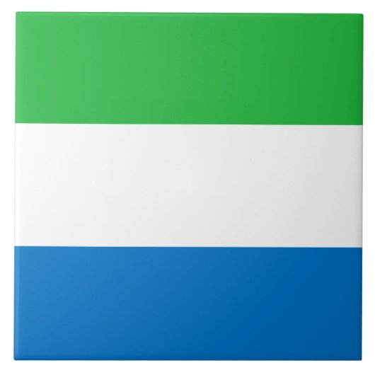 Carreau Drapeau de la Sierra Leone (Devant)