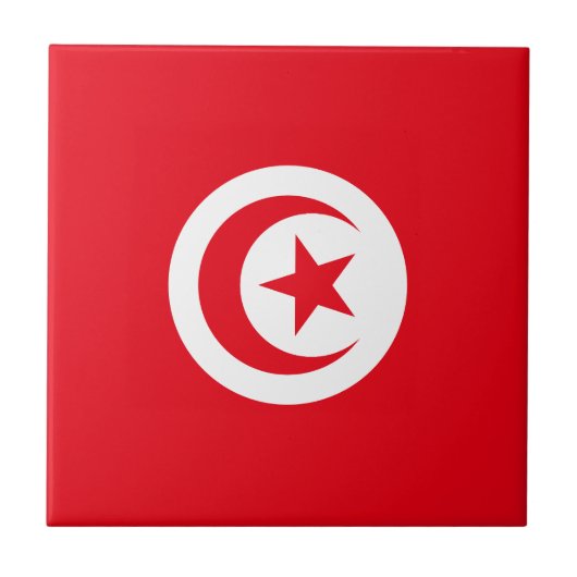 Carreau Drapeau de la Tunisie (Devant)
