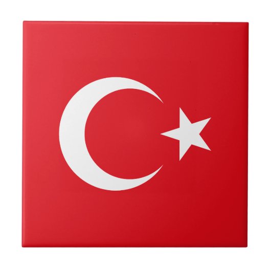 Carreau Drapeau de la Turquie (Devant)
