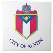 Carreau Drapeau de la ville d'Austin (Devant)