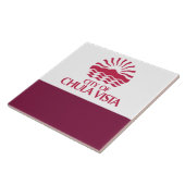 Carreau Drapeau de la ville de Chula Vista (Côté)