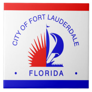 Carreau Drapeau de la ville de Fort Lauderdale