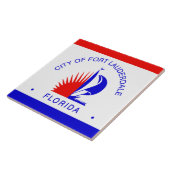 Carreau Drapeau de la ville de Fort Lauderdale (Côté)