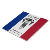 Carreau Drapeau de la ville de Kansas (Côté)