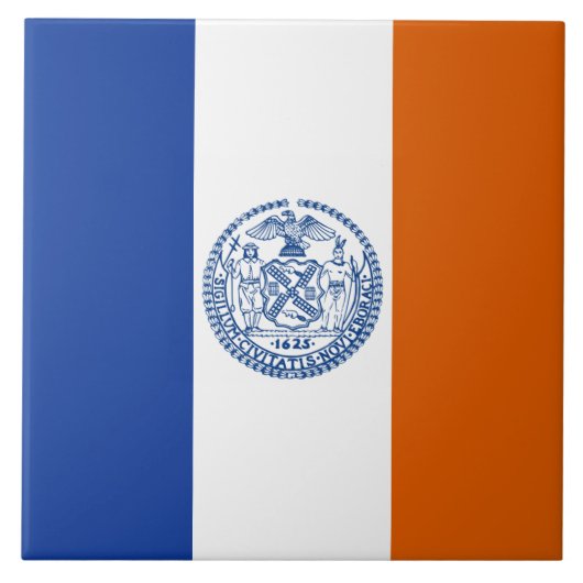 Carreau Drapeau de la ville de New York (Devant)