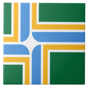 Carreau Drapeau de la ville de Portland