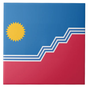 Carreau Drapeau de la ville de Sioux Falls (Dakota du Sud)