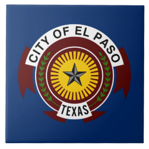 Carreau Drapeau de la ville d'El Paso (Texas)