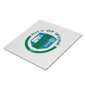 Carreau Drapeau de la ville d'Irvine (Côté)