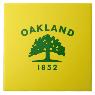 Carreau Drapeau de la ville d'Oakland (Californie)