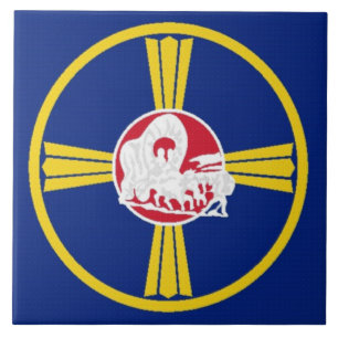 Carreau Drapeau de la ville d'Omaha