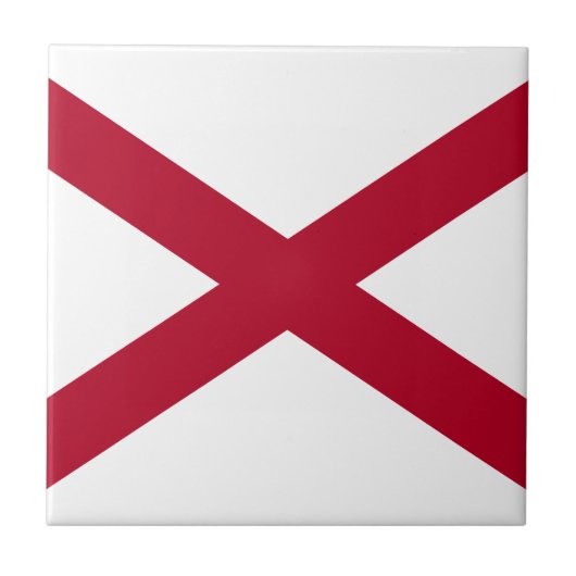 Carreau Drapeau de l'Alabama (Devant)