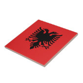 Carreau Drapeau de l'Albanie (Côté)