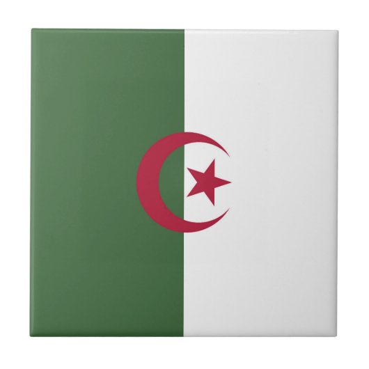 Carreau drapeau de l'Algérie (Devant)