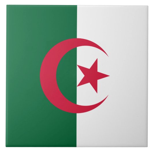 Carreau Drapeau de l'Algérie (Devant)