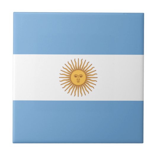 Carreau Drapeau de l'Argentine (Devant)