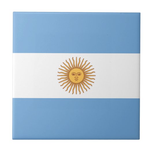 Carreau Drapeau de l'Argentine (Devant)